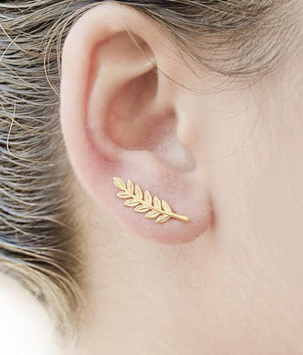 Boucles d’Oreilles B115 - Feuille