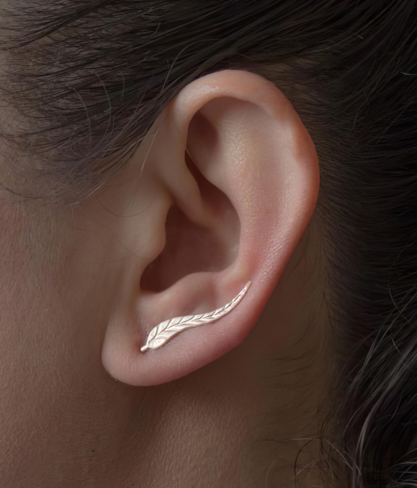 Boucles d’Oreilles Feuille Élégance