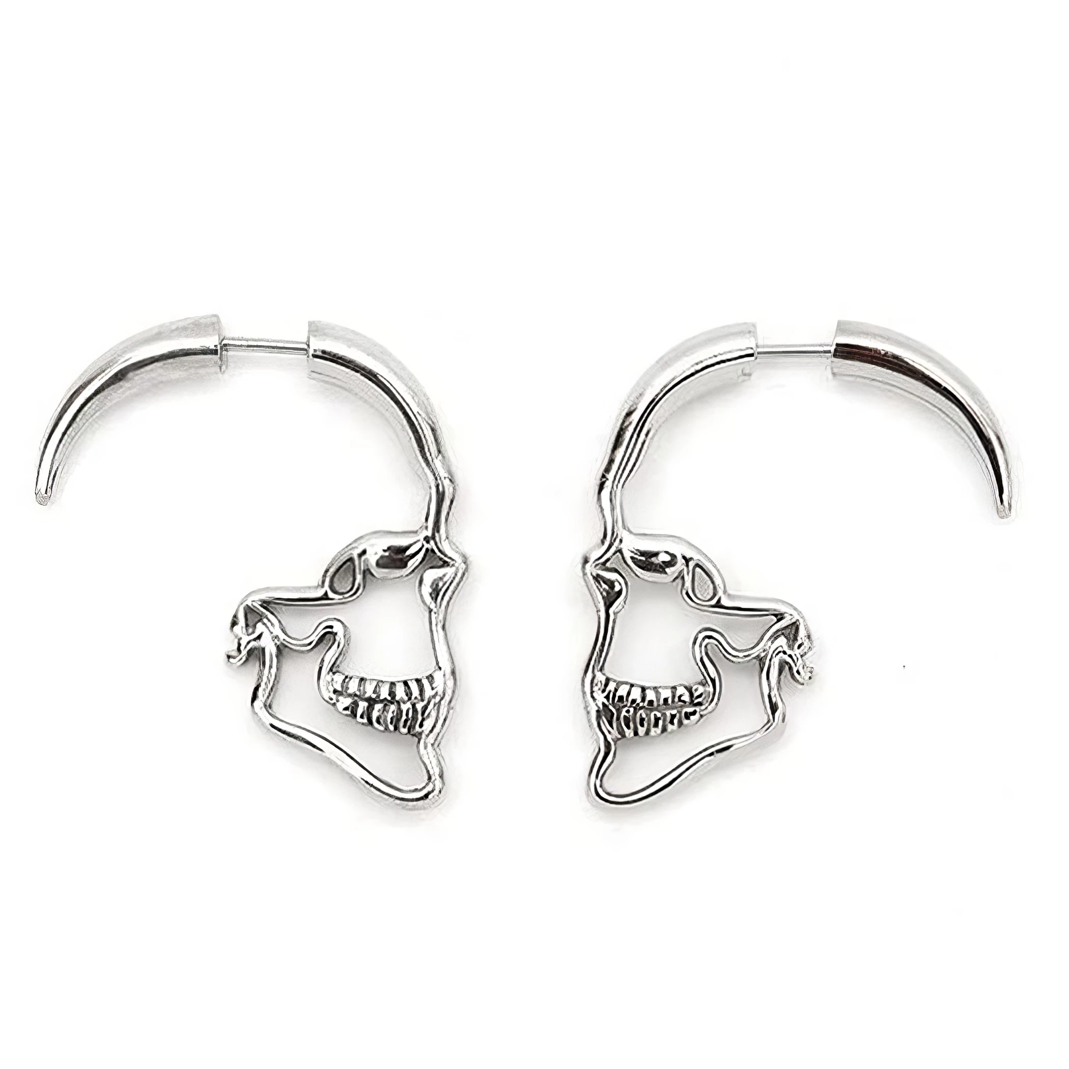 Boucles d'Oreilles Crâne - Design Gothique ☠️