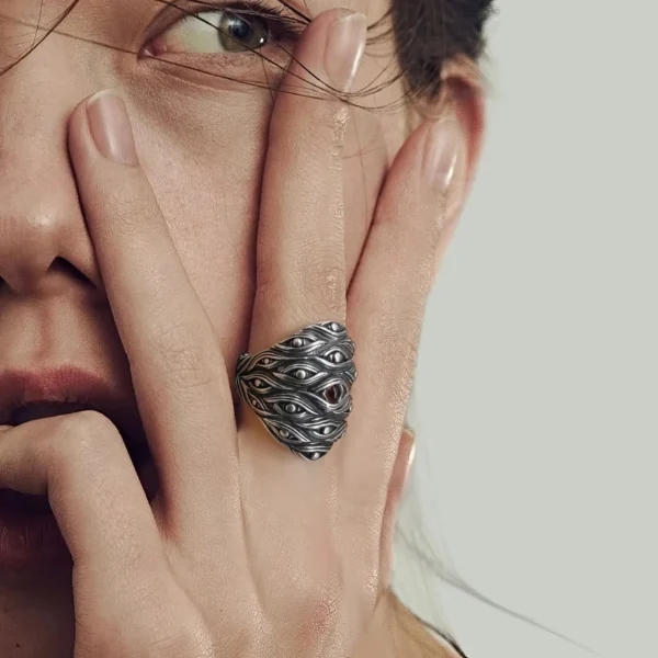 Bague Homme - Motif Œil Mystique