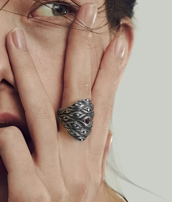 Bague Homme - Motif Œil Mystique