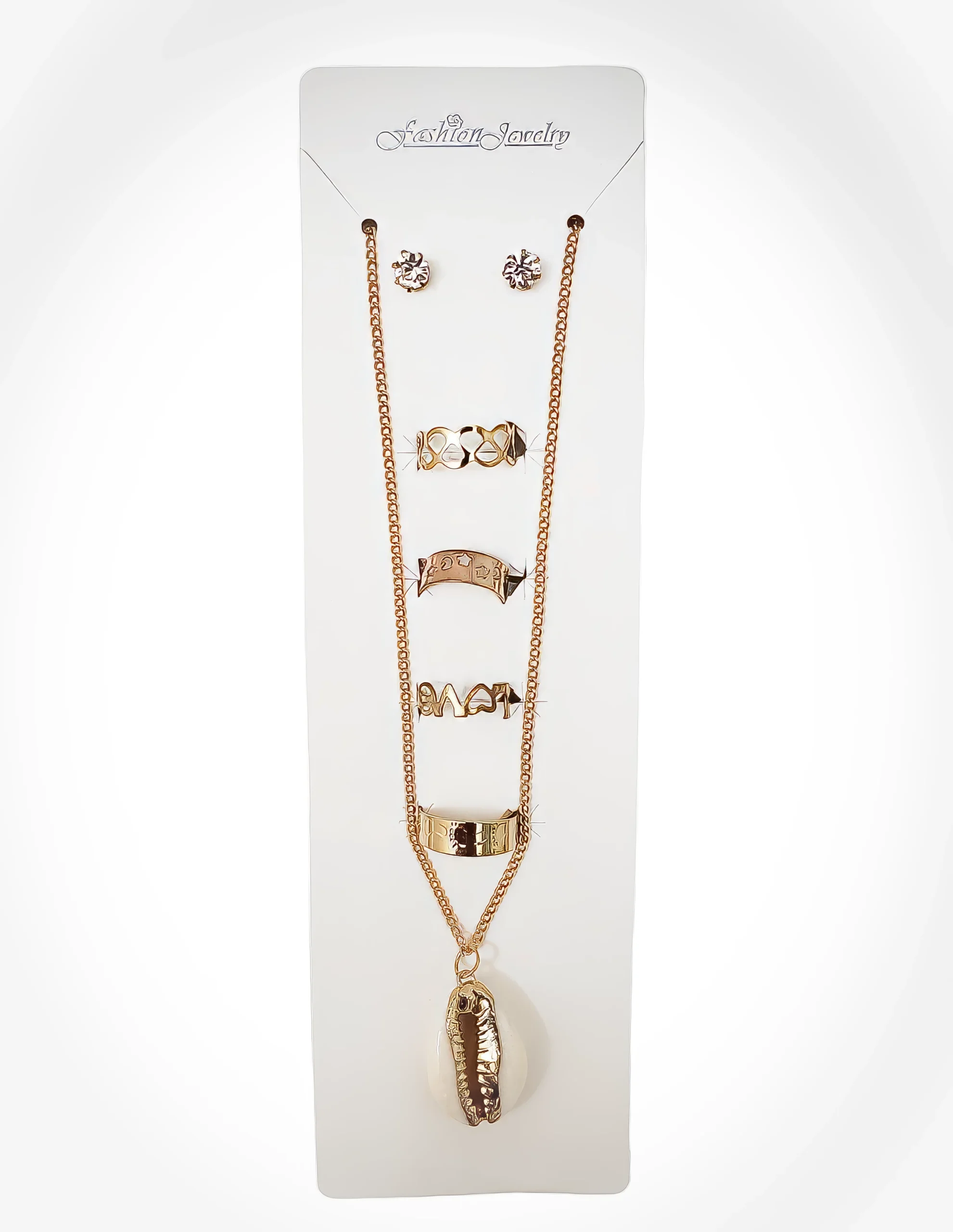 Ensemble Bijoux Femme - Pendentif Coquillage