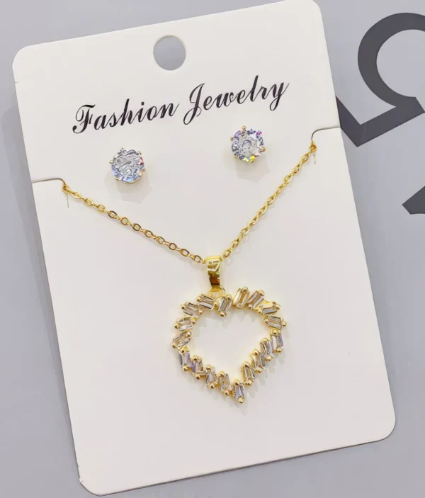 Ensemble Bijoux - Cœur Brillant