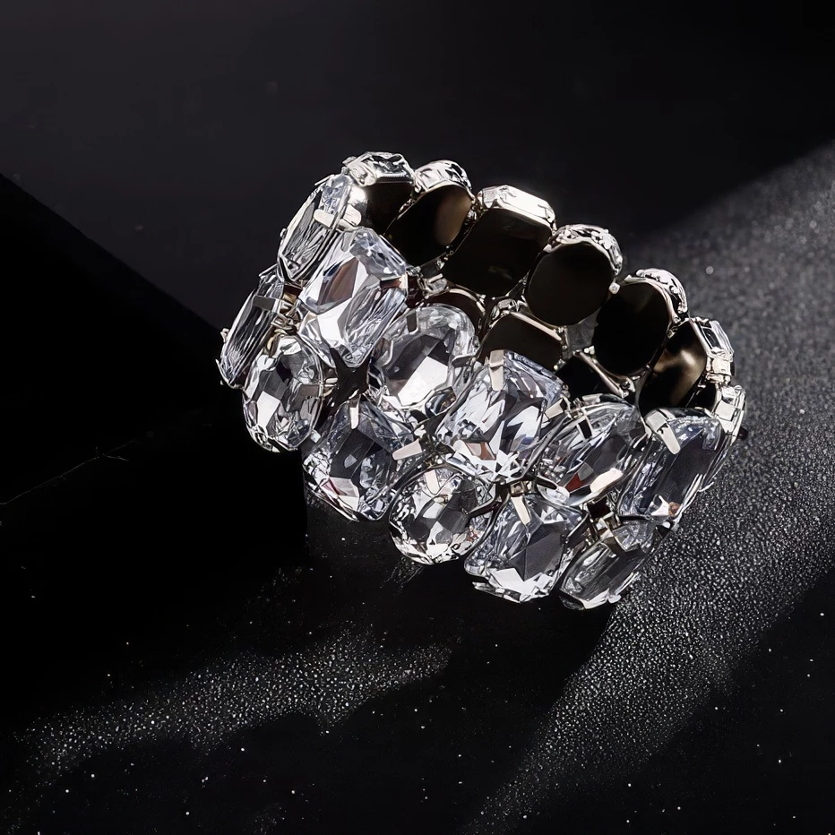 Bracelet Cristal - Double Rangée Élégante – Image 3