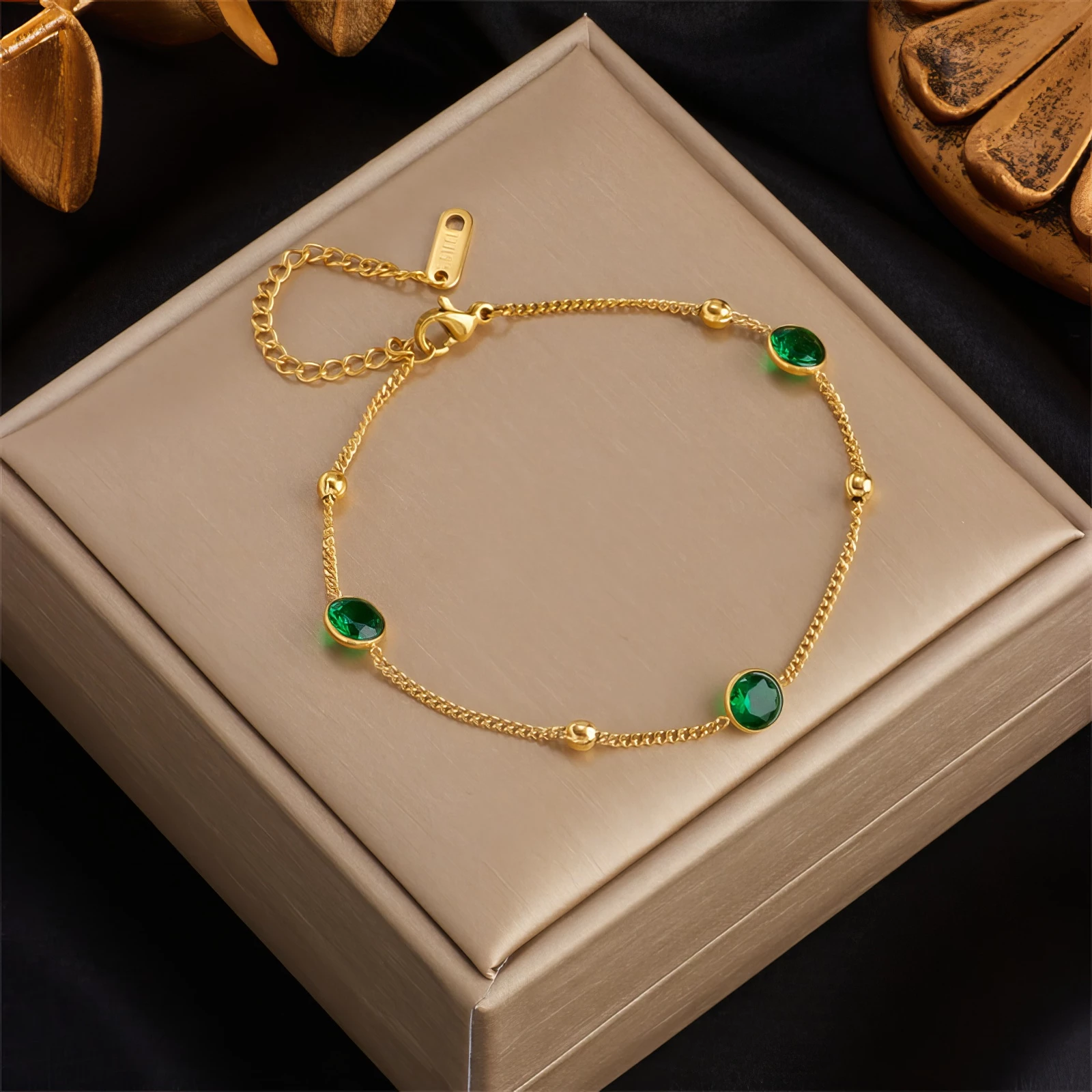 Bracelet Élégance Émeraude 💚 – Image 2