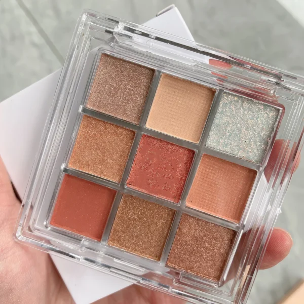 Palette Fards à Paupières - Tons Chauds et Brillants