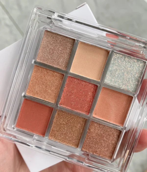 Palette Fards à Paupières - Tons Chauds et Brillants