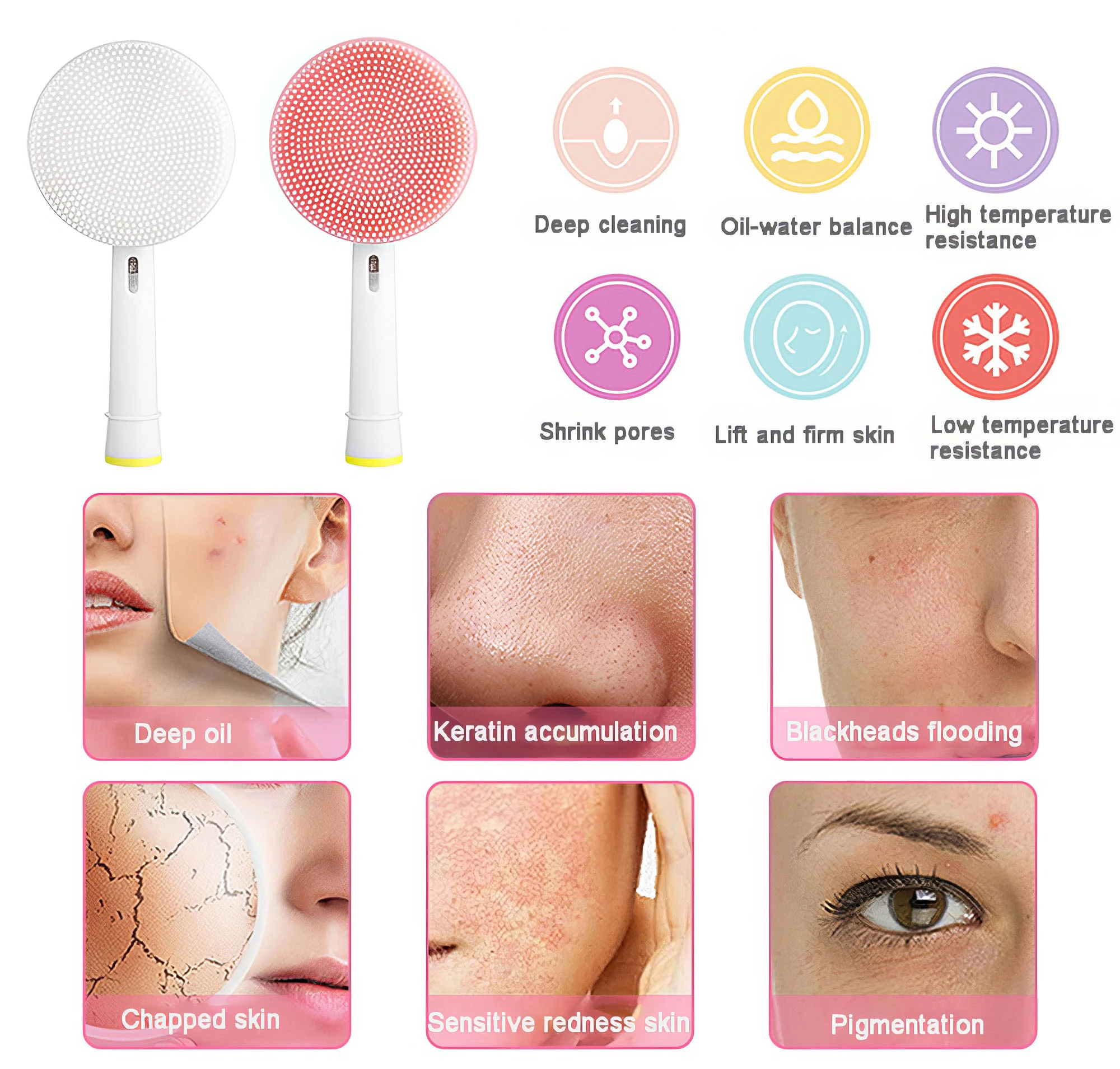 Brosse Faciale Électrique - Accessoire Compatible avec Oral-B – Image 2