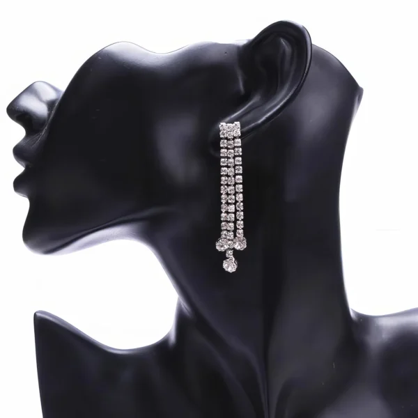 Boucles d’Oreilles Strass Brillants