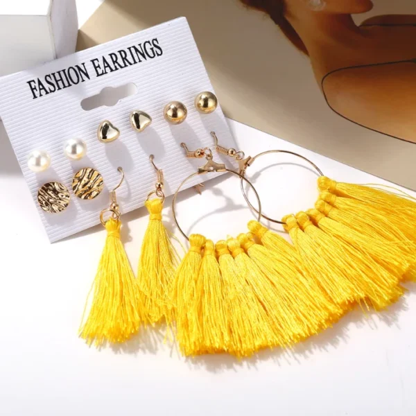 Boucles d'Oreilles Ensemble de 6 Paires