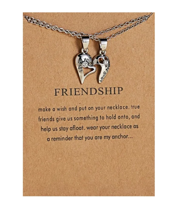 Collier Duo Amitié - Cœurs Entrelacés 💕