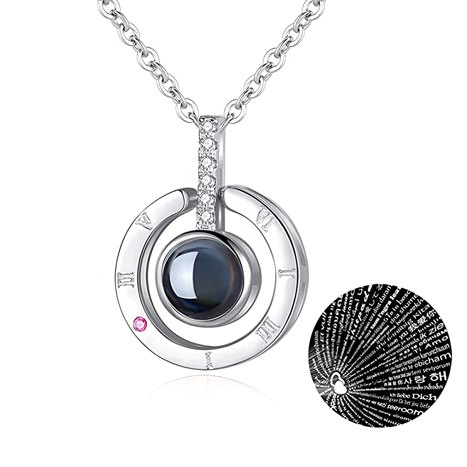 Collier Projection 100 Langues – Message d’Amour Caché 💖 – Image 5