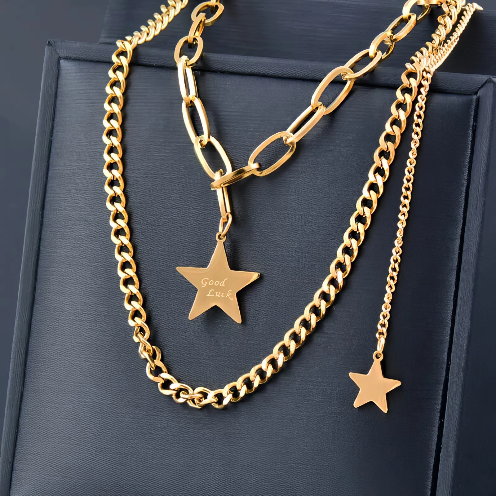 Collier Chaînes Étoiles ⭐