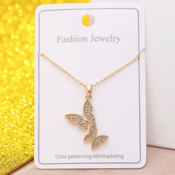Collier Papillon Brillant - Élégance Étincelante ✨