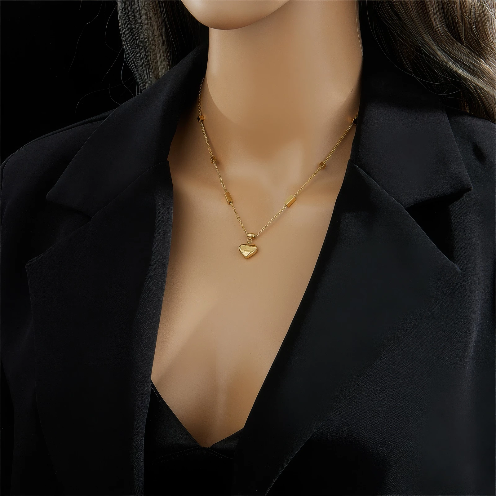 Collier Cœur Gravé 💛 – Image 2