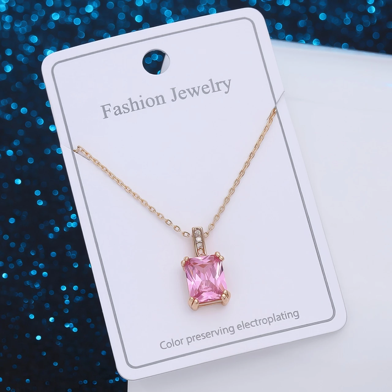 Collier Pendentif Rectangulaire 💎 – Image 2