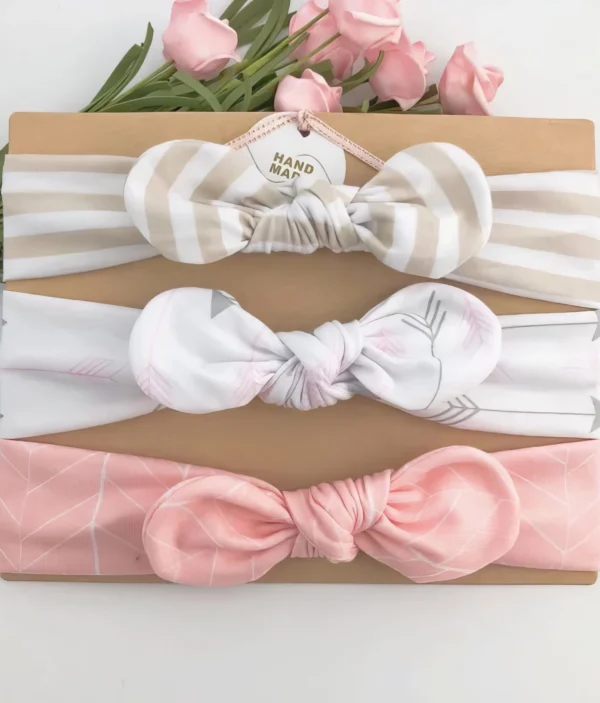 Bandeaux Bébé - Ensemble 3 Pièces Doux