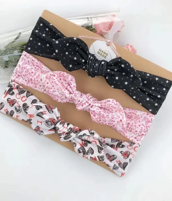 Bandeaux Bébé Ensemble - Étoiles & Cœurs