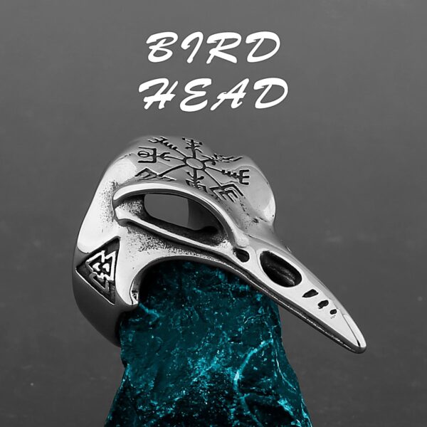Bague Homme - Corbeau Viking