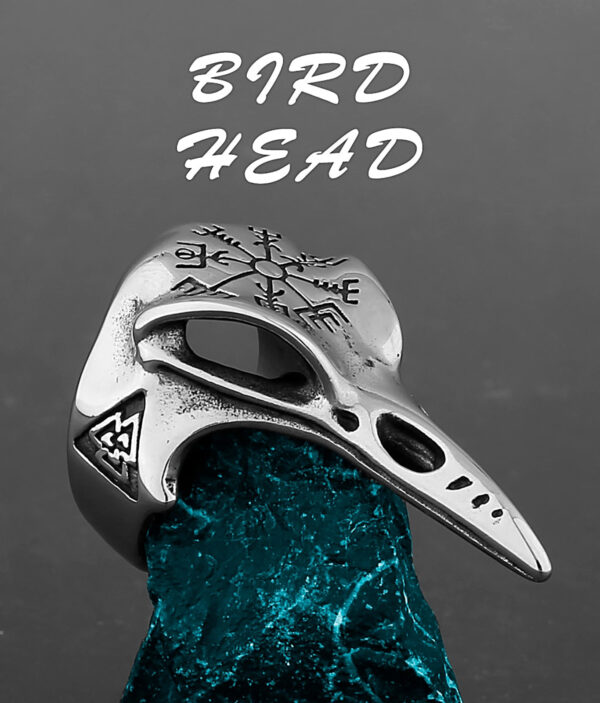 Bague Homme - Corbeau Viking