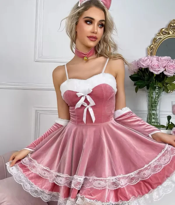 Robe Sexy Velours - Look Douce & Coquine 🎀