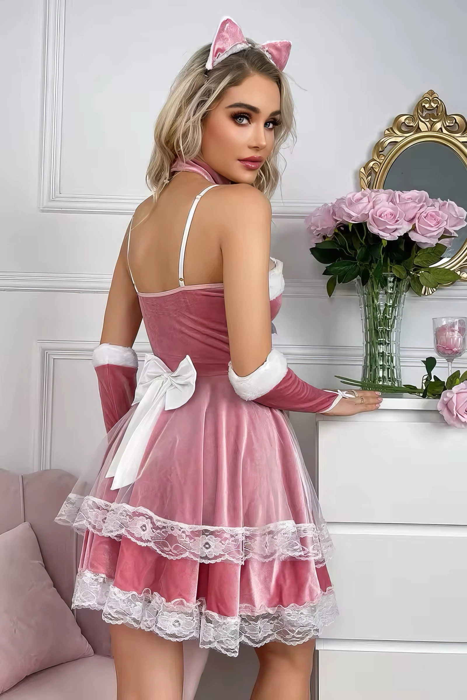 Robe Sexy Velours - Look Douce & Coquine đ â Image 4