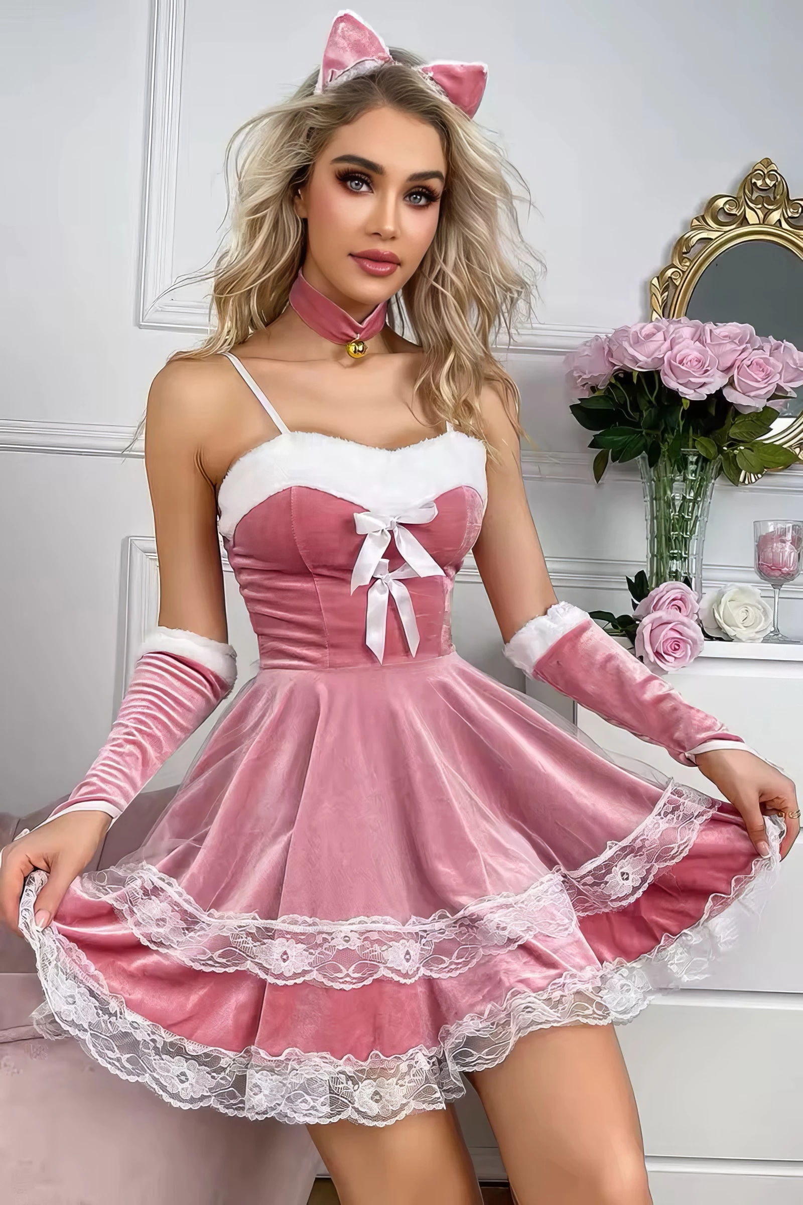Robe Sexy Velours - Look Douce & Coquine đ â Image 3