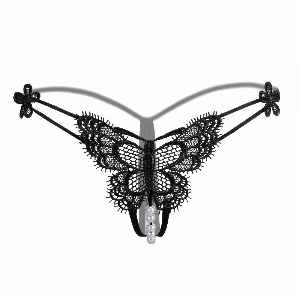 String Papillon en Dentelle avec Perles 🦋 – Image 2