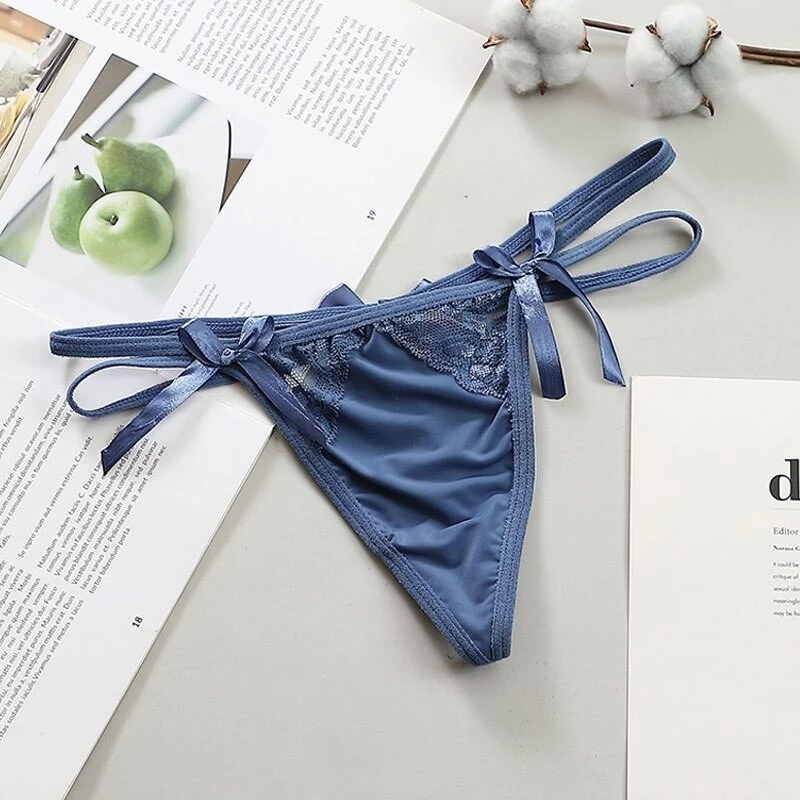 String Satiné à Nouer - Dentelle Séduisante