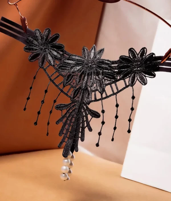 String Dentelle Florale - Perles Sensuelles 🌸
