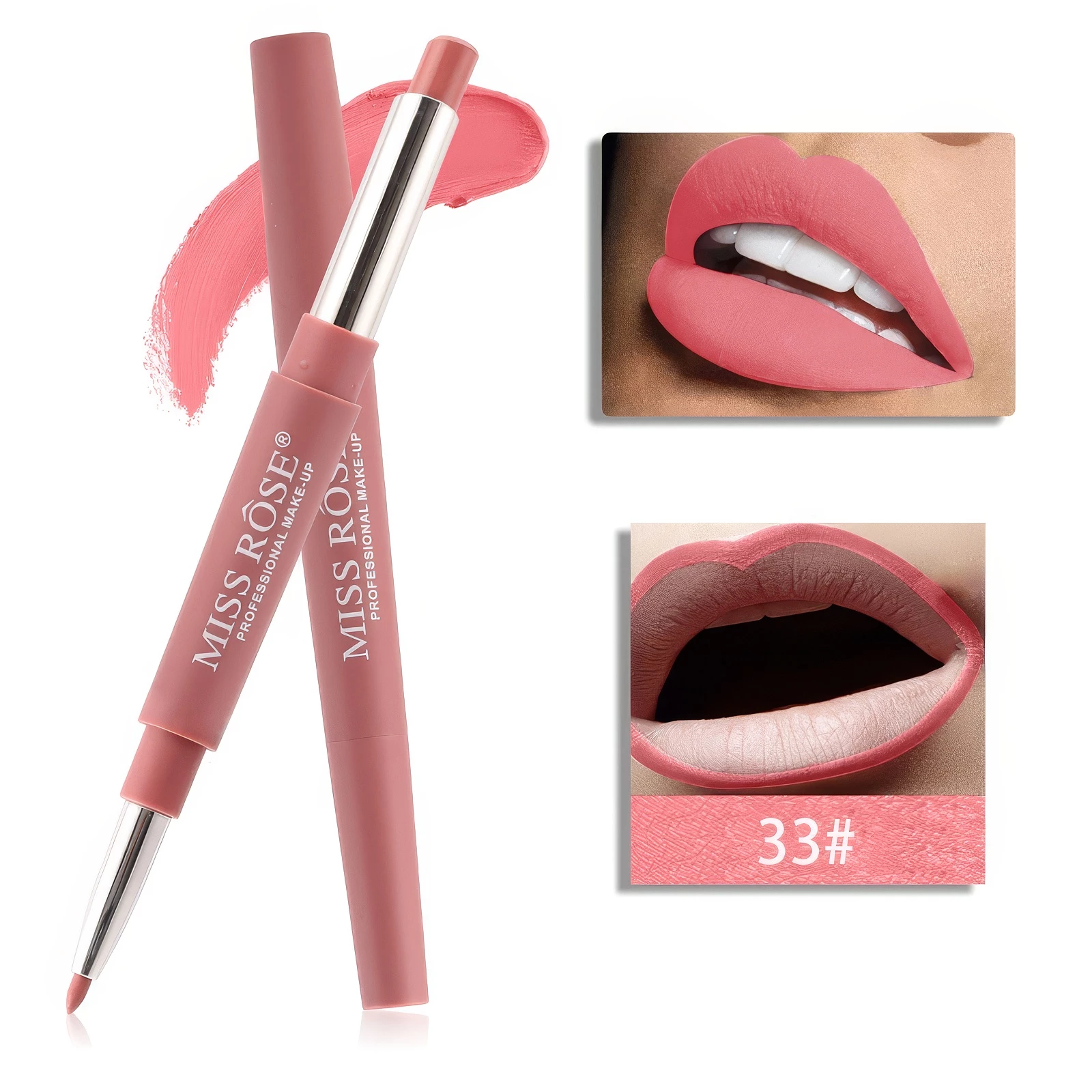 Rouge à Lèvres 2en1 - Liner et Rouge à Lèvres – Image 2