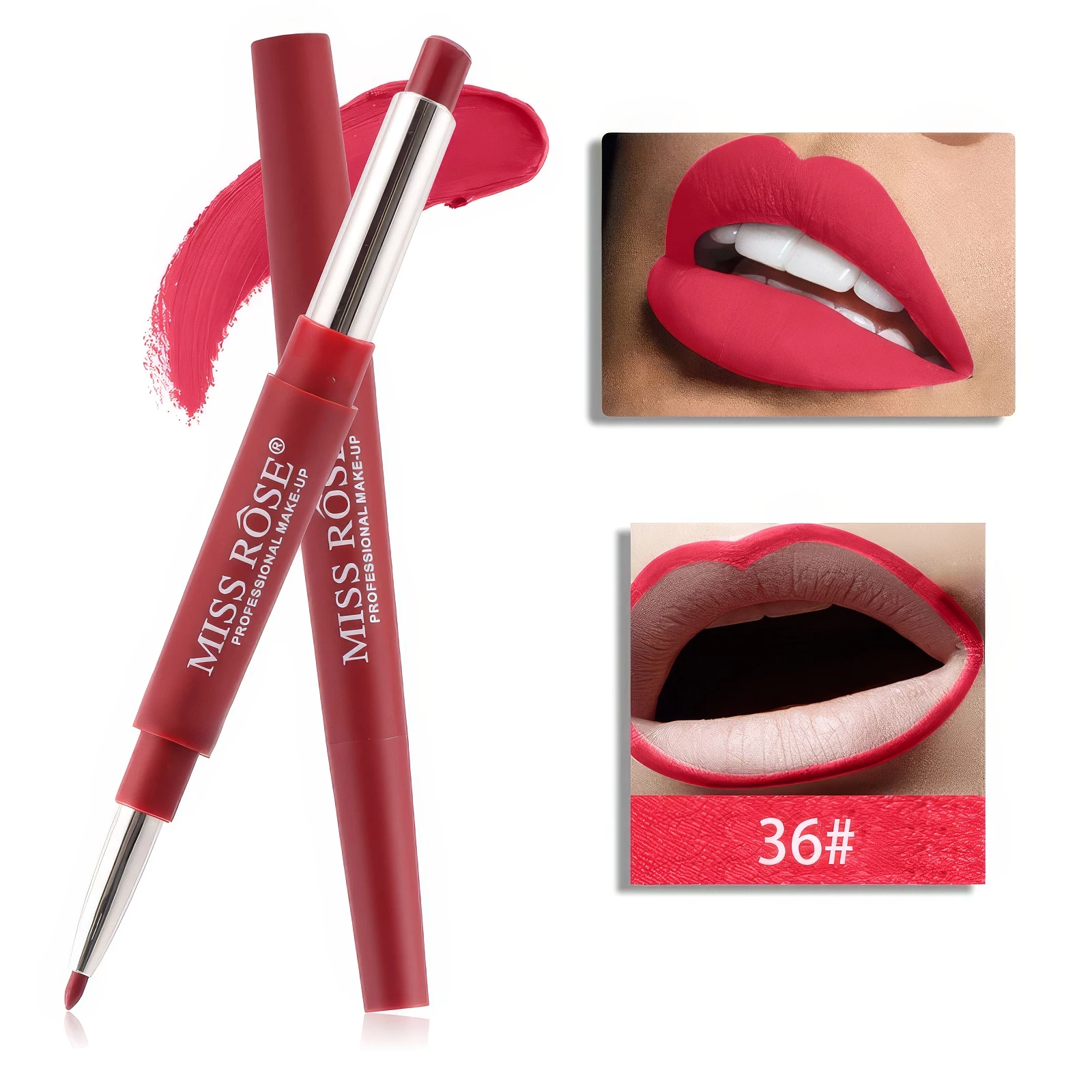 Rouge à Lèvres 2en1 - Liner et Rouge à Lèvres – Image 4