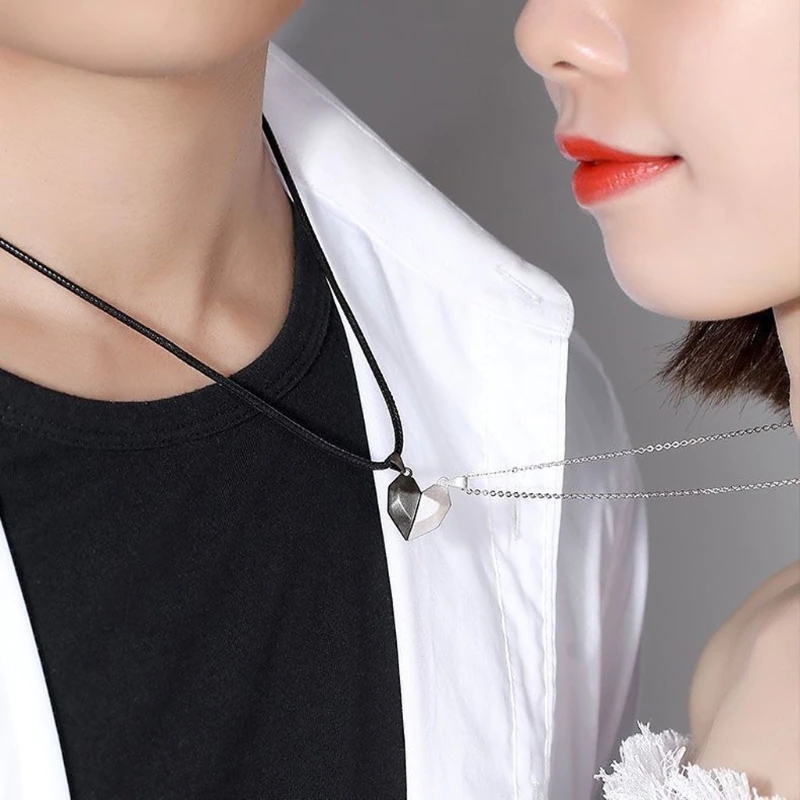 Collier Couple Cœur Brisé – Duo Amoureux ❤️🔥 – Image 3