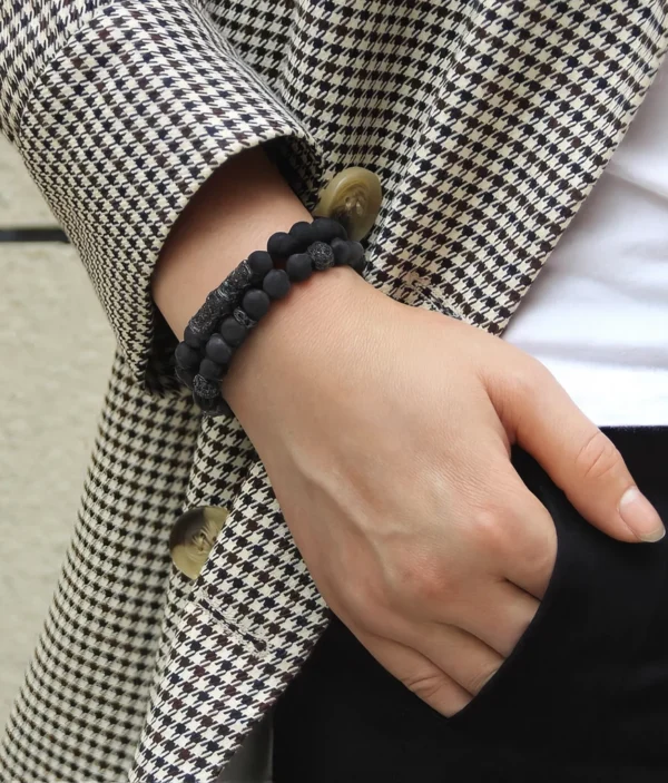 Bracelets Homme - Perles Élégantes 🖤
