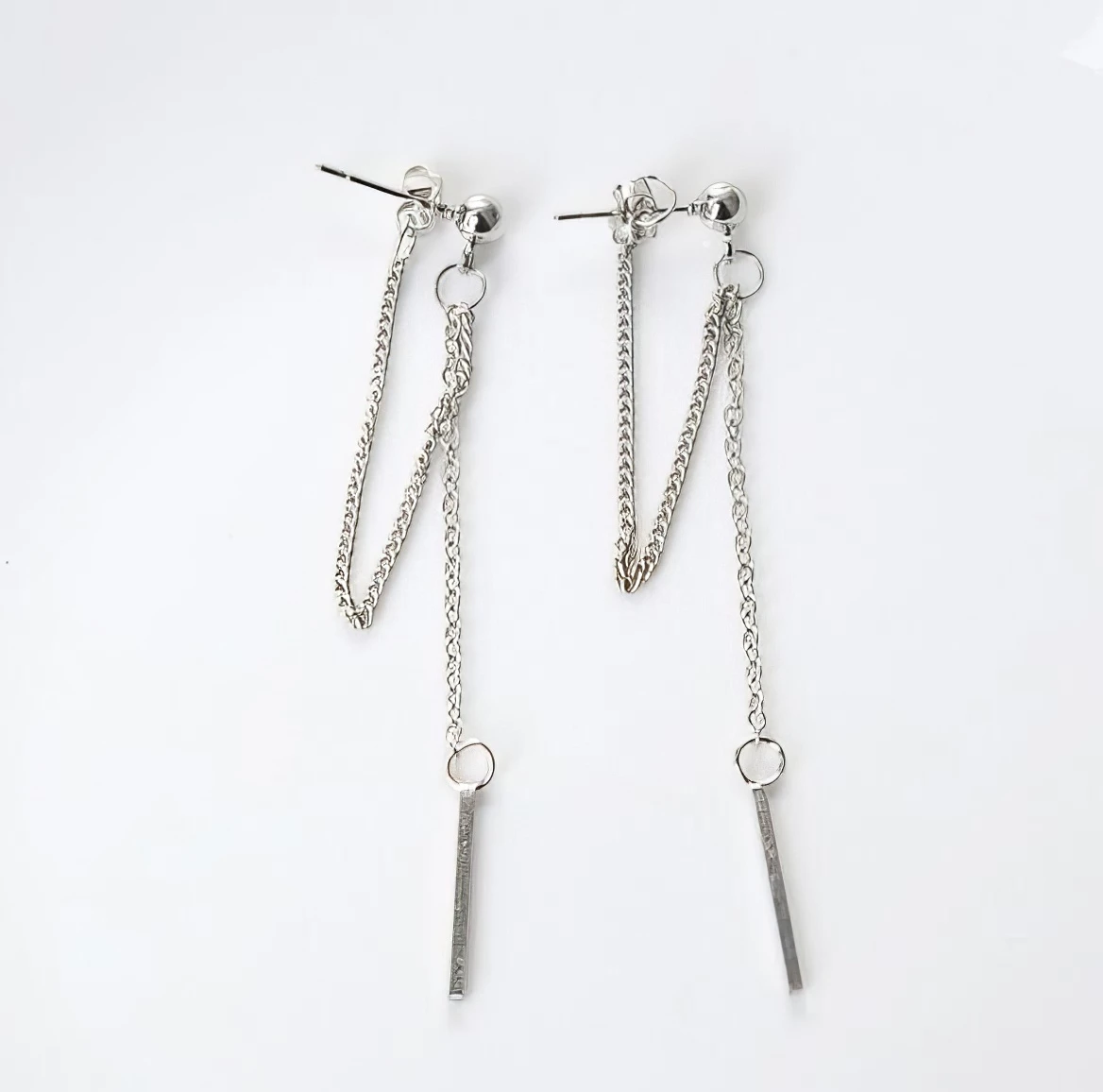 Boucles d'Oreilles Chaîne Minimalistes