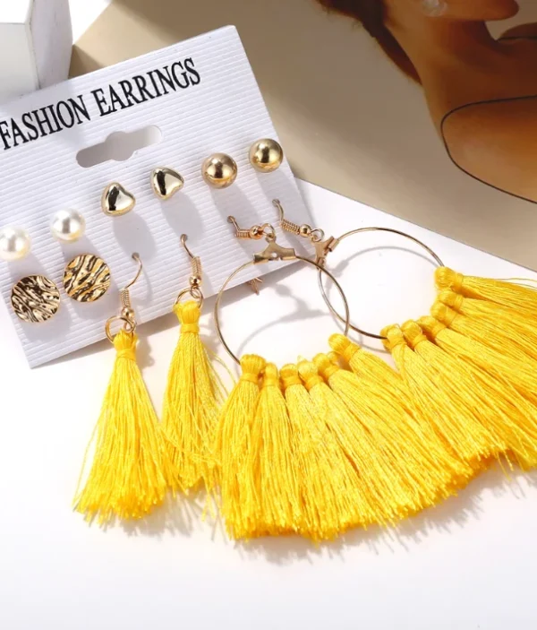 Boucles d'Oreilles Ensemble de 6 Paires