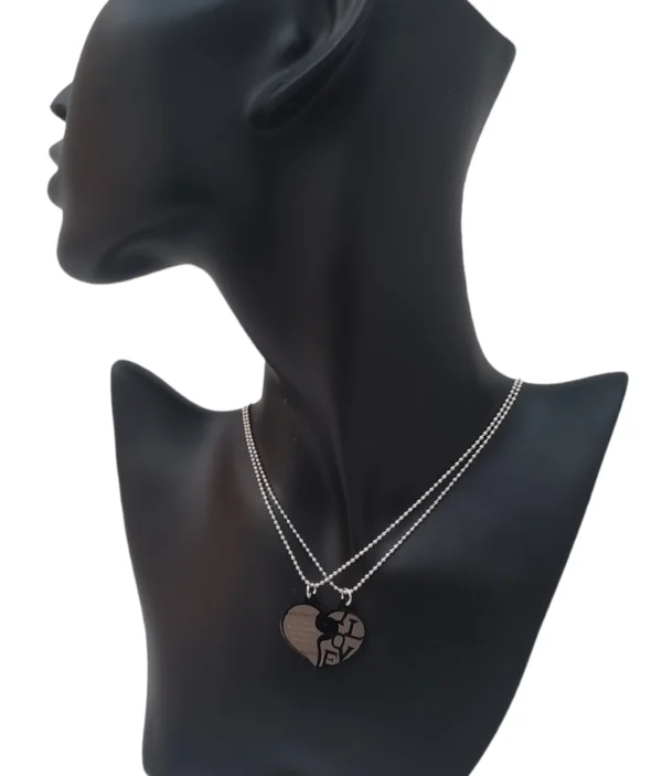 Collier Duo Cœur Divisé LOVE ❤️
