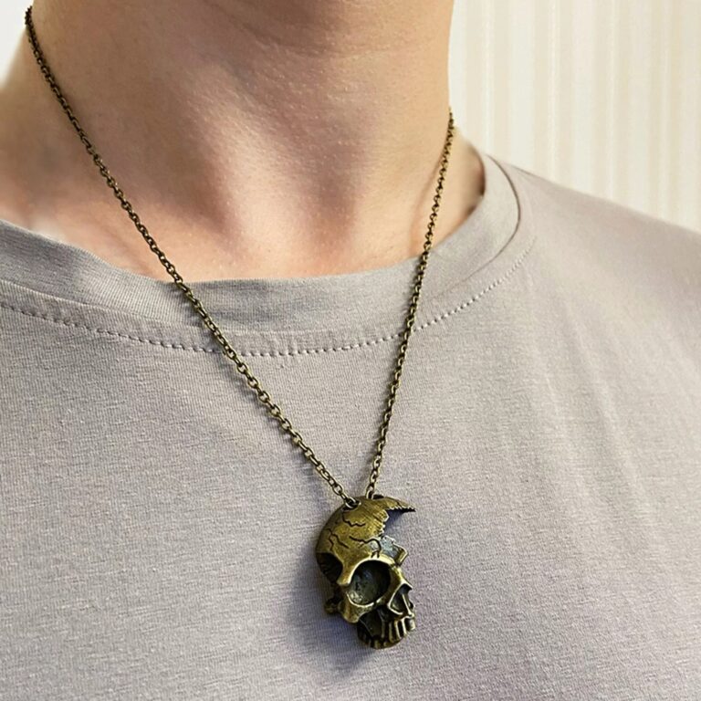 Collier Pendentif - Crane Cassé