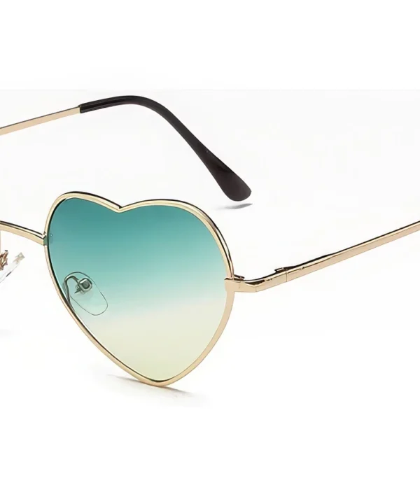 Lunettes de Soleil Femme - Design Cœur Rétro
