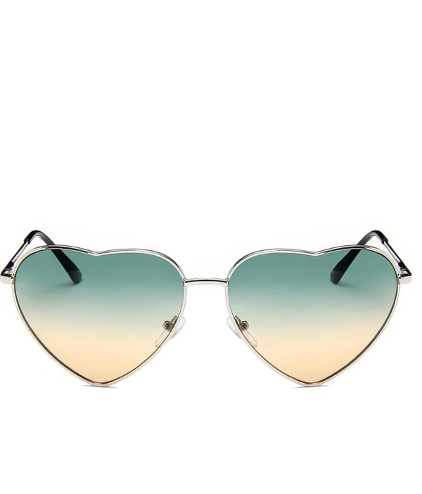 Lunettes de Soleil Femme - Design Cœur Rétro