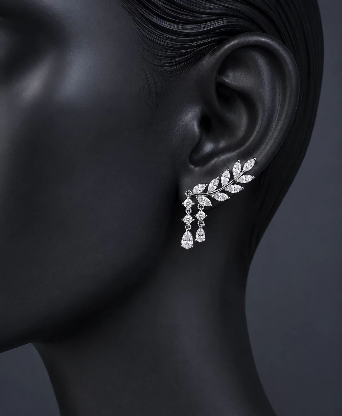 Boucles d’Oreilles - Feuilles Brillantes