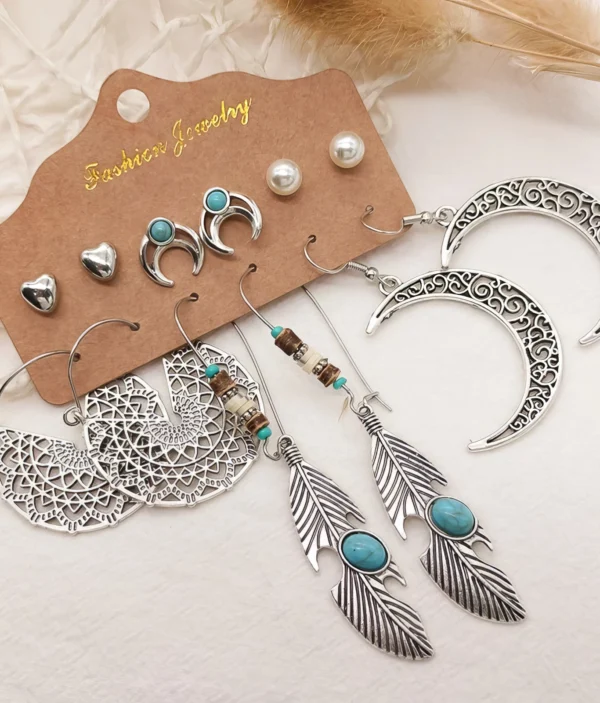 Ensemble Boucles d’Oreilles - Style Vintage & Élégance Ethnique ✨