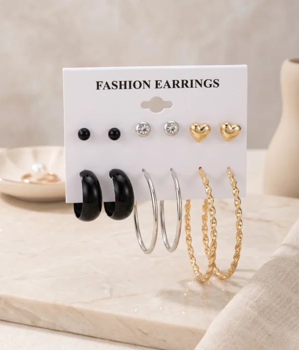 Ensemble Boucles d’Oreilles - Élégance Moderne
