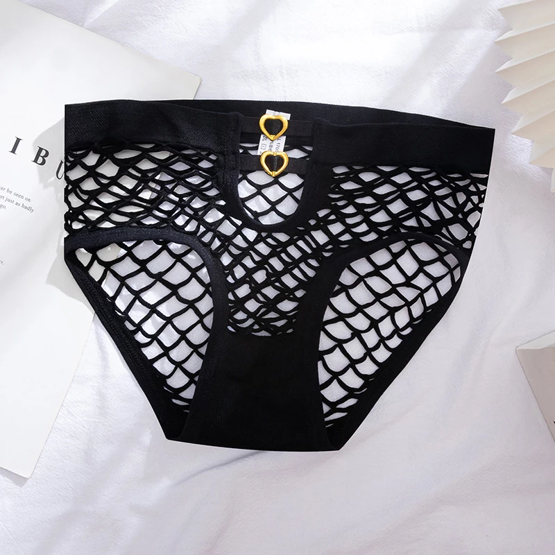 Culotte Résille Sexy avec Détails Cœur 🖤 – Image 2