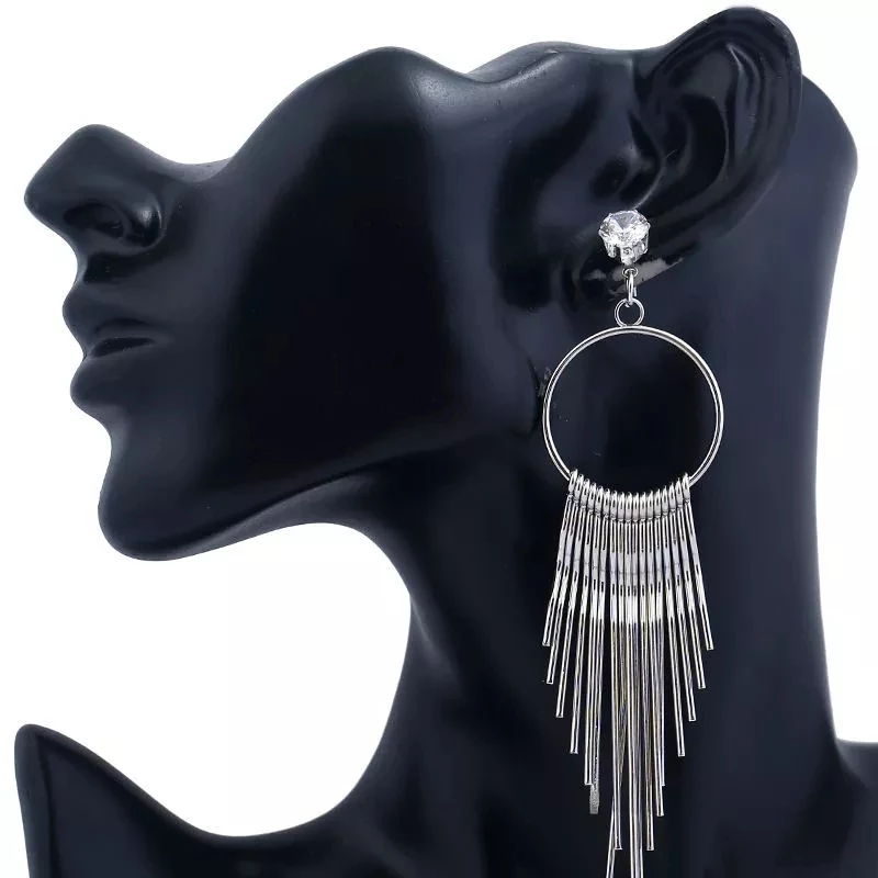 Boucles d’Oreilles Pendantes à Franges