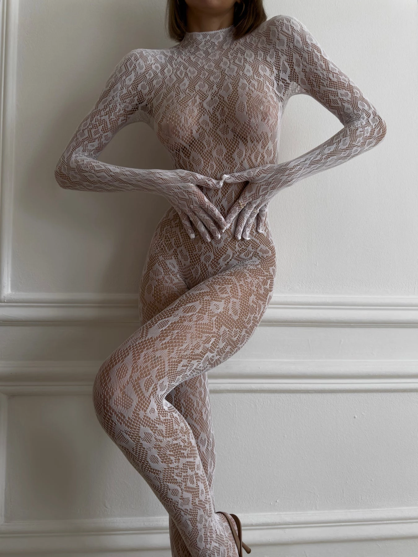 Catsuit Résille Dos Nu à Manches Longues ✨ – Image 7
