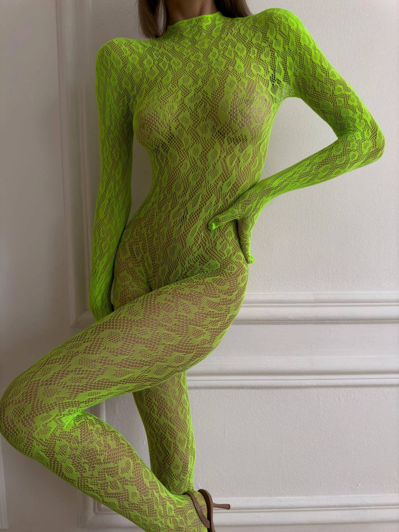 Catsuit Résille Dos Nu à Manches Longues ✨ – Image 8