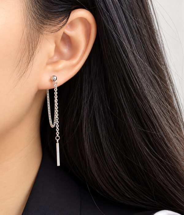 Boucles d’Oreilles Chaînes Minimalistes