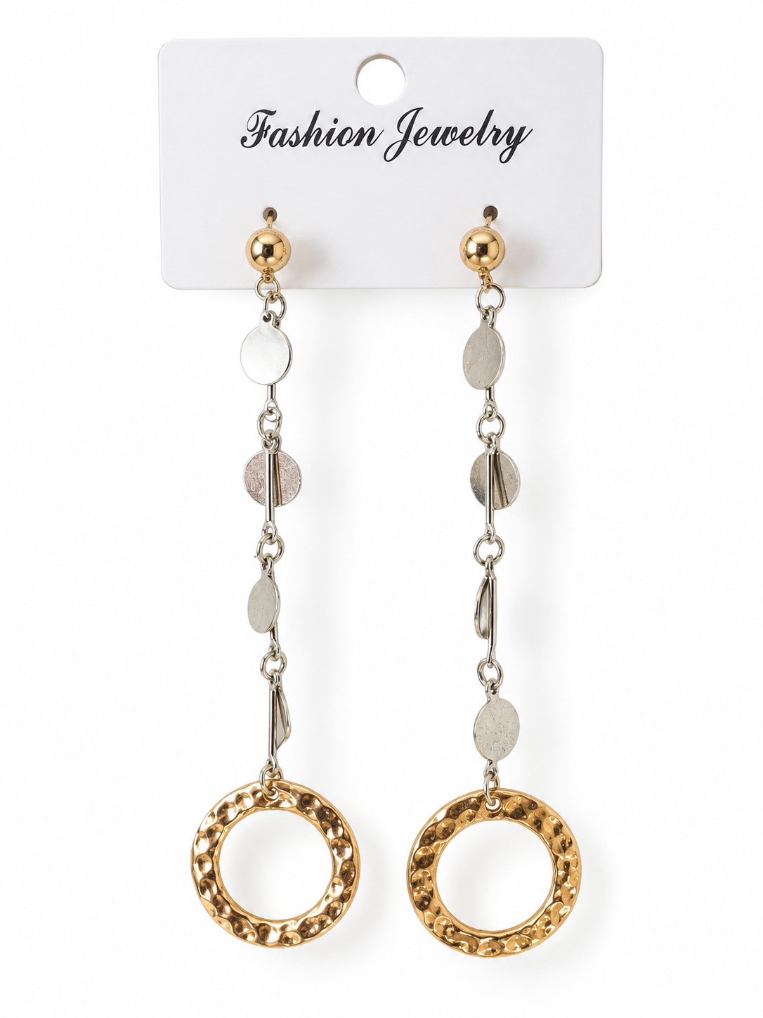 Boucles d’Oreilles Cercles Dorés - Style Chic – Image 2
