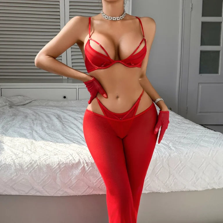 Ensemble Lingerie 4 Pièces - Élégance & Glamour ❤️